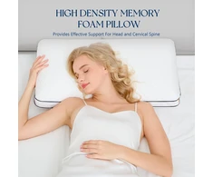 Autsel ergonominė gelio viskoelastinių putų pagalvė kaklui 60 x 40 x 12 cm Memory Foam