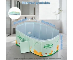 AUYAO sulankstoma kūdikio vonelė iš PVC, 75 × 48 × 30 cm, 5321913