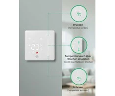 AVATTO išmanusis Wi-Fi termostatas grindų šildymui, programuojamas, Alexa, Google Home valdymas, WT420-3 A