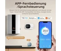 AVATTO išmanusis Wi-Fi termostatas katilui, šildymui ir vėsinimui, programuojamas, su LCD ekranu, Alexa ir Google Home palaikymas, WT580