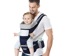 Azeekoom ergonominė kūdikio nešioklė su klubine sėdyne, medvilninė, 0–48 mėn., HU-XI-173
