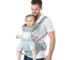 Azeekoom ergonominė kūdikio nešynė su klubine sėdyne, medvilninė, 0–48 mėn., AK001N