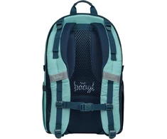 Baagl ergonominis 5 dalių mokyklinių kuprinių rinkinys su riedlentės laikikliu, 25 l, juodas, A-36468