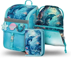 Baagl ergonominis mokyklinis rinkinys Zippy, 3 dalių, 18 l, poliesteris, 28 x 37 x 17 cm