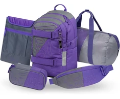 Baagl ergonomiškas mokyklinės kuprinės rinkinys su sportiniu krepšiu, 25 l, A-36459