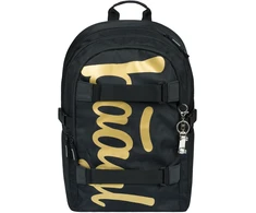 Baagl mokyklinė kuprinė vaikams, ergonomiška, 25 l, 3 skyrių, poliesteris, Skate Gold, A-34737