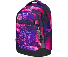 Baagl mokyklinė kuprinė vaikams ir paaugliams, 30 l, su skyriumi nešiojamam kompiuteriui, Skate Max Galaxy