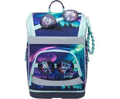Baagl mokyklinė kuprinė Zippy Plus 3 dalių rinkinys, ergonominė, 21 l, poliesteris
