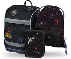 Baagl mokyklinės kuprinės rinkinys Zippy Plus, 3 dalių, ergonomiška, poliesteris, 21 l