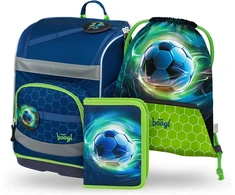 Baagl mokyklinės kuprinės Zippy Plus 3 dalių rinkinys, ergonomiškas, 21 l, poliesteris