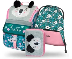 Baagl mokyklinis ergonomiškas kuprinės rinkinys vaikams, poliesteris, 18 l, 3 dalių, A-33123