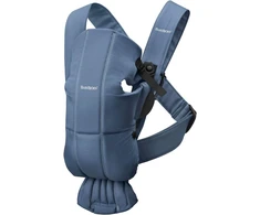 BabyBjörn kūdikių nešioklė Mini, austa, 3,2–11 kg, vintažinės indigo spalvos, 21174