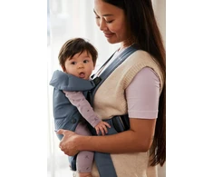 BabyBjörn kūdikių nešioklė Mini, austa, 3,2–11 kg, vintažinės indigo spalvos, 21174