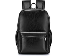 BAGZY nešiojamojo kompiuterio kuprinė su USB, 15,6 colio, odinė, 20 l, 40 × 30 × 15 cm, B030-XIN