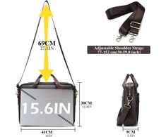 BAGZY odinė nešiojamojo kompiuterio rankinė 15,6 colių, daug skyrių, juoda NCZ-LAPTOPBLACK
