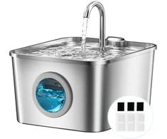 BalimoPet kačių ir mažų šunų vandens fontanas 2,6 l su keturių sluoksnių filtru BP03