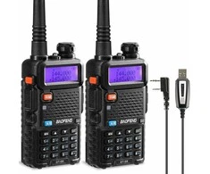 Baofeng dviejų dažnių racija GT-5R, 144-146/430-440 MHz, 128 kanalų, 1800 mAh, 2 vnt.