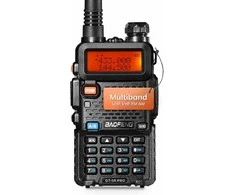 BAOFENG nešiojama racija GT-5R Pro, UHF VHF 128 kanalų, 1800 mAh akumuliatorius