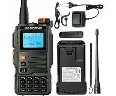 BAOFENG nešiojama radijo stotelė K63 6 W, UHF/VHF, 999 kanalų, 2600 mAh akumuliatorius