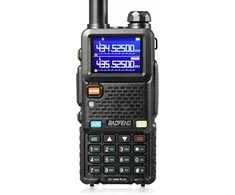 Baofeng nešiojama radijo stotelė UV-5RM Plus, UHF/VHF, 999 kanalų, 5 km, baterija 2500 mAh