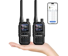 BAOFENG nešiojamoji radijo stotelė GT-5R Mini, dviejų juostų VHF/UHF, 5 W, Bluetooth