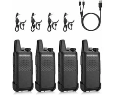 Baofeng PMR446 racijos 16 kanalų su VOX, 1500 mAh baterija, USB įkrovimu, GT-22