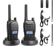 BAOFENG PMR446 radijo stotelės su LCD ekranu, 16 kanalų, baterija 1200 mAh, BF-88ST PRO, 2 vnt.