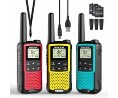 Baofeng vaikų racijos PMR446, 16 kanalų, USB-C įkrovimas, spalvotos, BF-33C