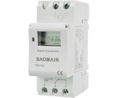 Baomain programuojama skaitmeninė laikmačio relė, LCD ekranas, 12 V DC, 16 A, THC15A