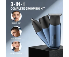 Barzdaskutė BARBERBOSS 3 viename kelioninis barzdos, plaukų, nosies ir ausų trimeris QR-2212