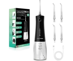 BARBERBOSS belaidis burnos irigatorius su 4 antgaliais, 340 ml, QR-7105
