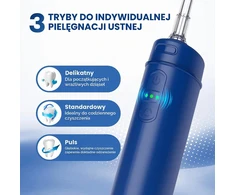 BARBERBOSS belaidis burnos irigatorius su USB-C įkrovimu, 3 režimais ir 6 antgaliais QR-7116
