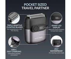 BARBERBOSS elektrinė folinė skutimosi mašinėlė vyrams su USB-C, IPX7, QR-2754