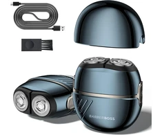 BARBERBOSS elektrinis rotacinis barzdos ir veido skustuvas su USB įkrovimu QR-2702