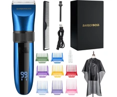 BARBERBOSS plaukų ir barzdos kirpimo mašinėlė su keraminiais ašmenimis QR-2082