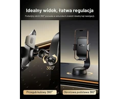 Baseus automobilinis telefono laikiklis su siurbtuku ir 360° pasukimu C03 Air
