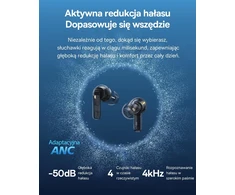 Baseus belaidės į ausis įstatomos ausinės su ANC, Hi-Res, Bluetooth 6.0, Bass EP10 Pro