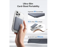 Baseus magnetinis išorinis akumuliatorius 5000 mAh, Ultra Slim, 20 W, MagSafe, USB-C, kosminė pilka, PPKPC-0520