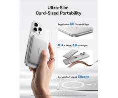 Baseus magnetinis išorinis akumuliatorius 5000 mAh, 20 W, MagSafe, USB-C, itin plonas, PPKPC-0520