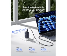 Baseus Picogo USB-C tinklo įkroviklis 67 W, 3 USB-C prievadai, PD 3.0, PPS
