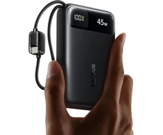 Baseus powerbankas 20000 mAh 45 W su 2 integruotais USB-C laidais E00311