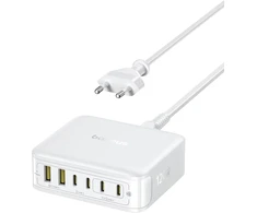Baseus USB-C 120 W GaN greitojo įkrovimo stotelė su 6 USB jungtimis