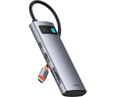 Baseus USB-C 7 viename šakotuvas su 4K 60 Hz HDMI, 100 W PD ir 3 USB-A, YK-60