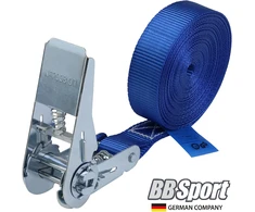 BB Sport tvirtinimo diržai su griebtuvu, 6 vnt., 2,5 cm x 6 m, iki 800 kg, poliesteris