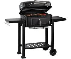 BBQ-Toro anglinė kepsninė su termometru, aukščio reguliavimu ir ratukais, XXL, BBQ15
