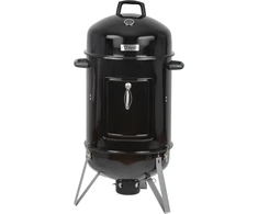 BBQ-Toro grilis ir rūkykla 2 viename, skersmuo 47 cm, reguliuojama traukos sistema, juodas, plieno, BBQ9