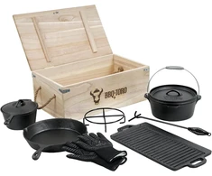 BBQ-Toro lietinis ketaus puodų ir reikmenų rinkinys, 8 dalių, 36 l, su dėže