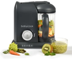 Béaba 4 viename kūdikių maisto garintuvas Babycook Solo, 1,1 l, 400 W, tamsiai pilka