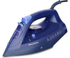 BEAUTURAL garų lygintuvas 2600 W su keraminiu padu, 350 ml bakeliu ir 1,9 m laidu