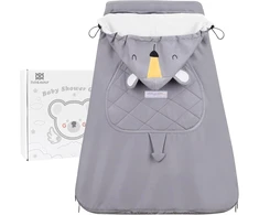 bebear žieminis universalus uždangalas kūdikio nešioklei su gobtuvu Pilkas Koalas P02